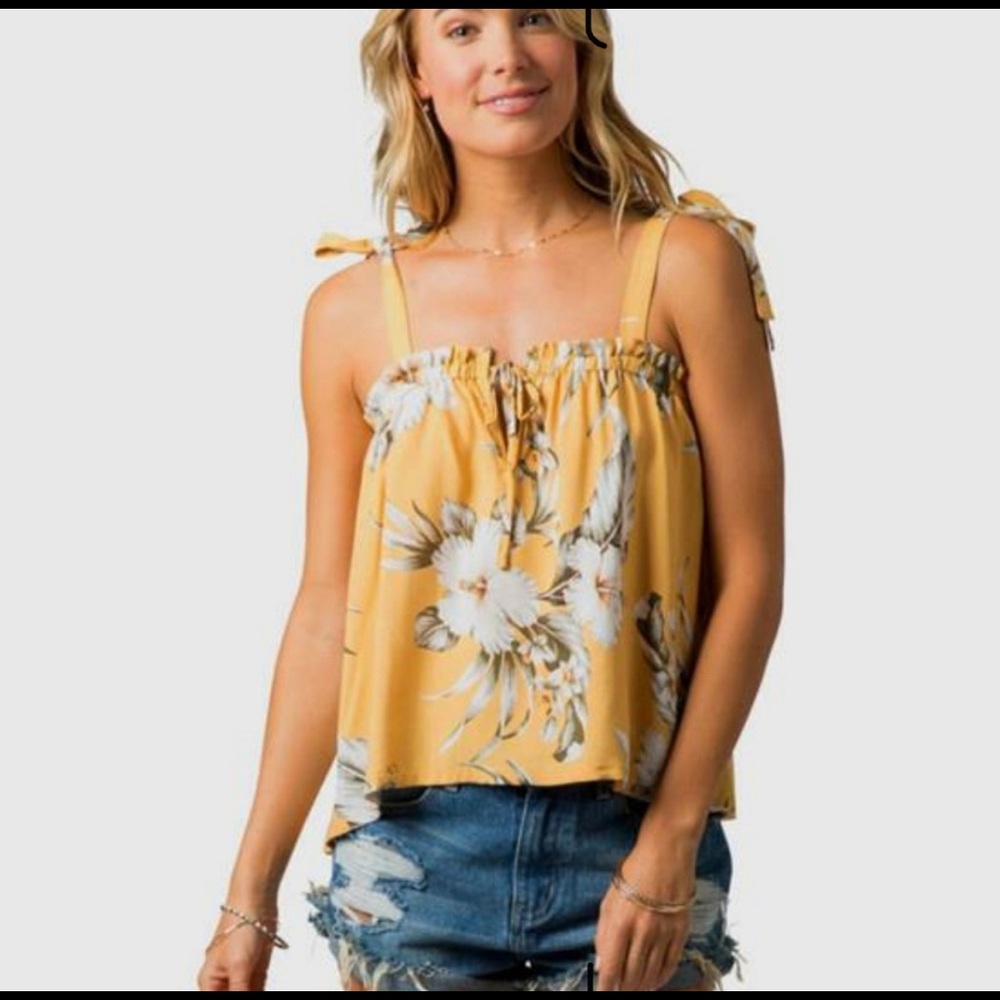 Fun flowy tie strap cropped tank By Rip Curl